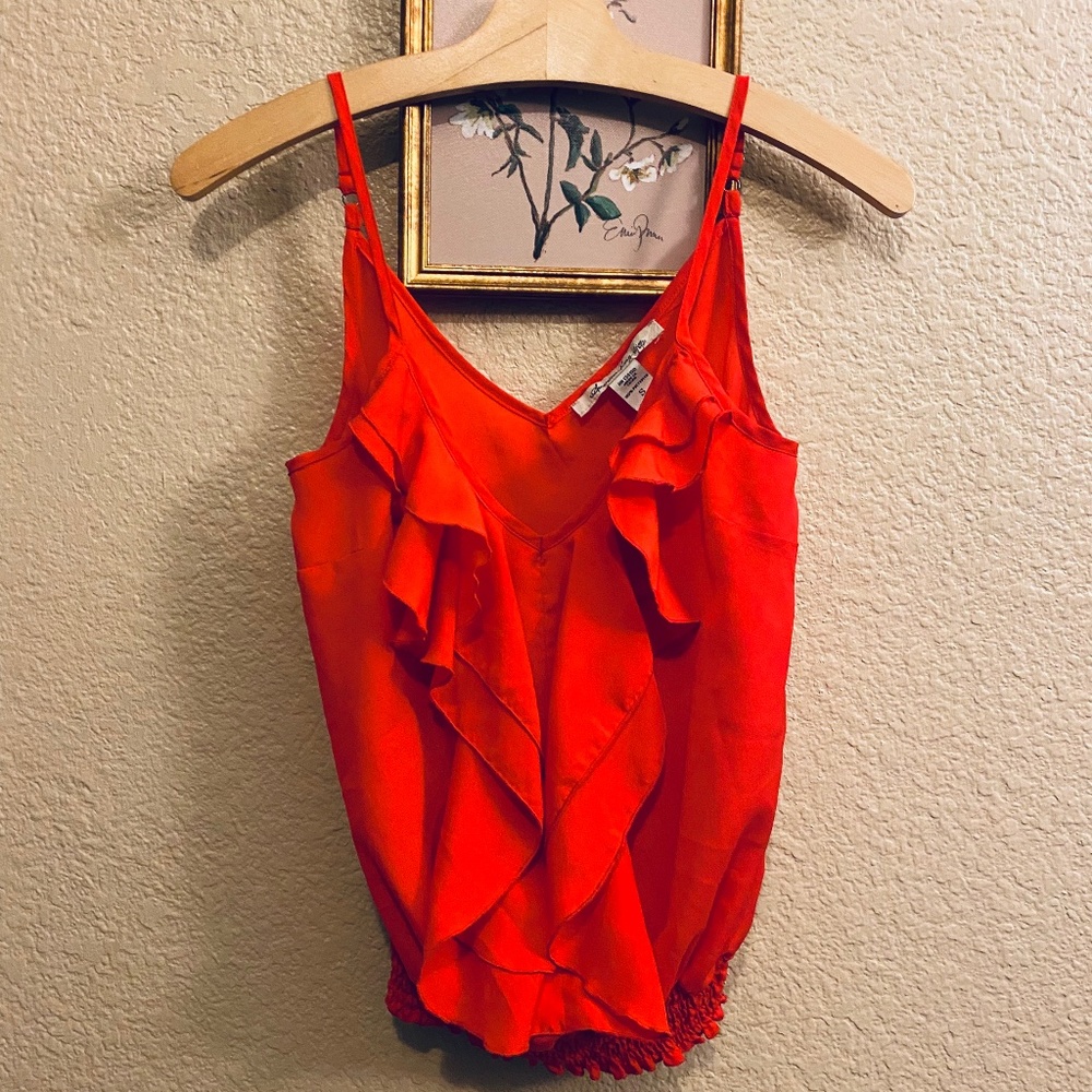 American Rag red sleeveless blouse